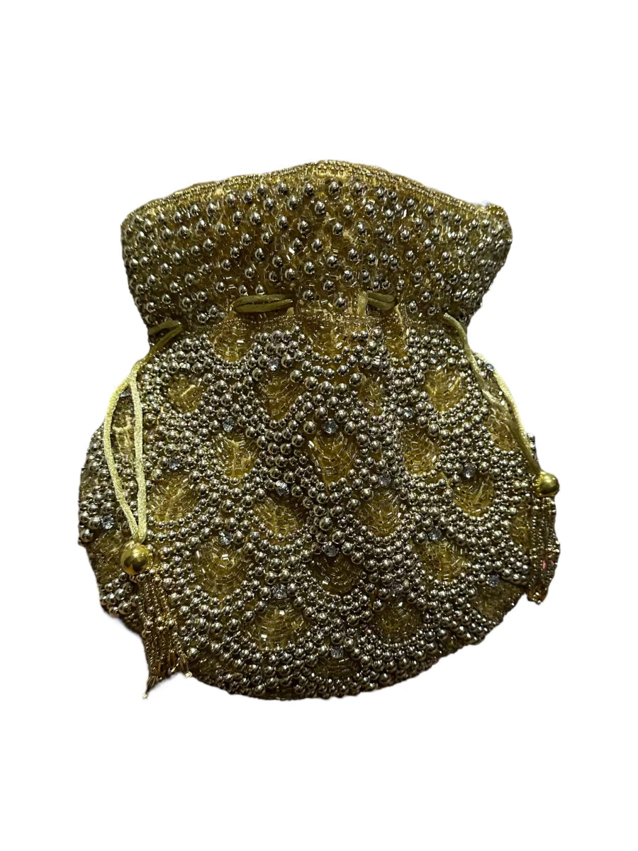 Pouch Purse with Heavy Sequins Work