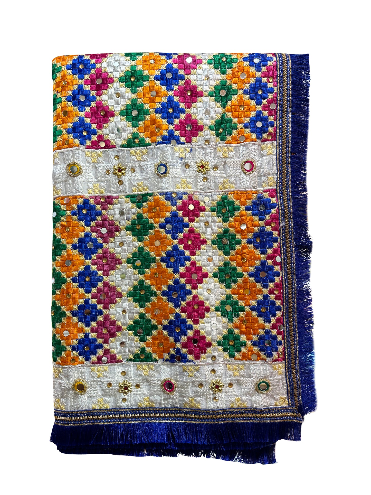 Blue Phulkari Dupatta